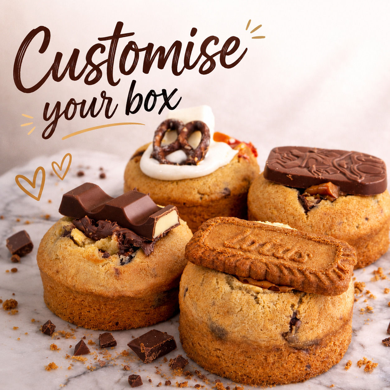 Custom Variety Box of deep dish cookies
