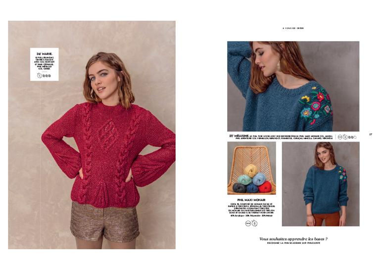 Miniature : Revue Phildar n°157 : Un bel automne! 31 looks inédits