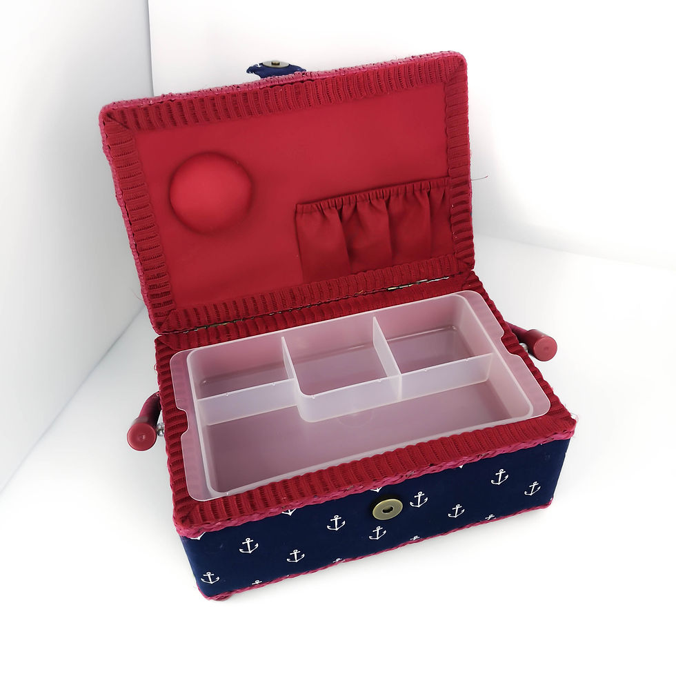 Miniature : Boîte de rangement pour accessoires de couture - PRYM - Modèle Marin Petit