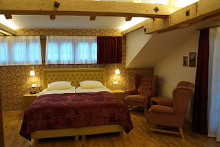 Bedroom in the Hotel Walliserhof