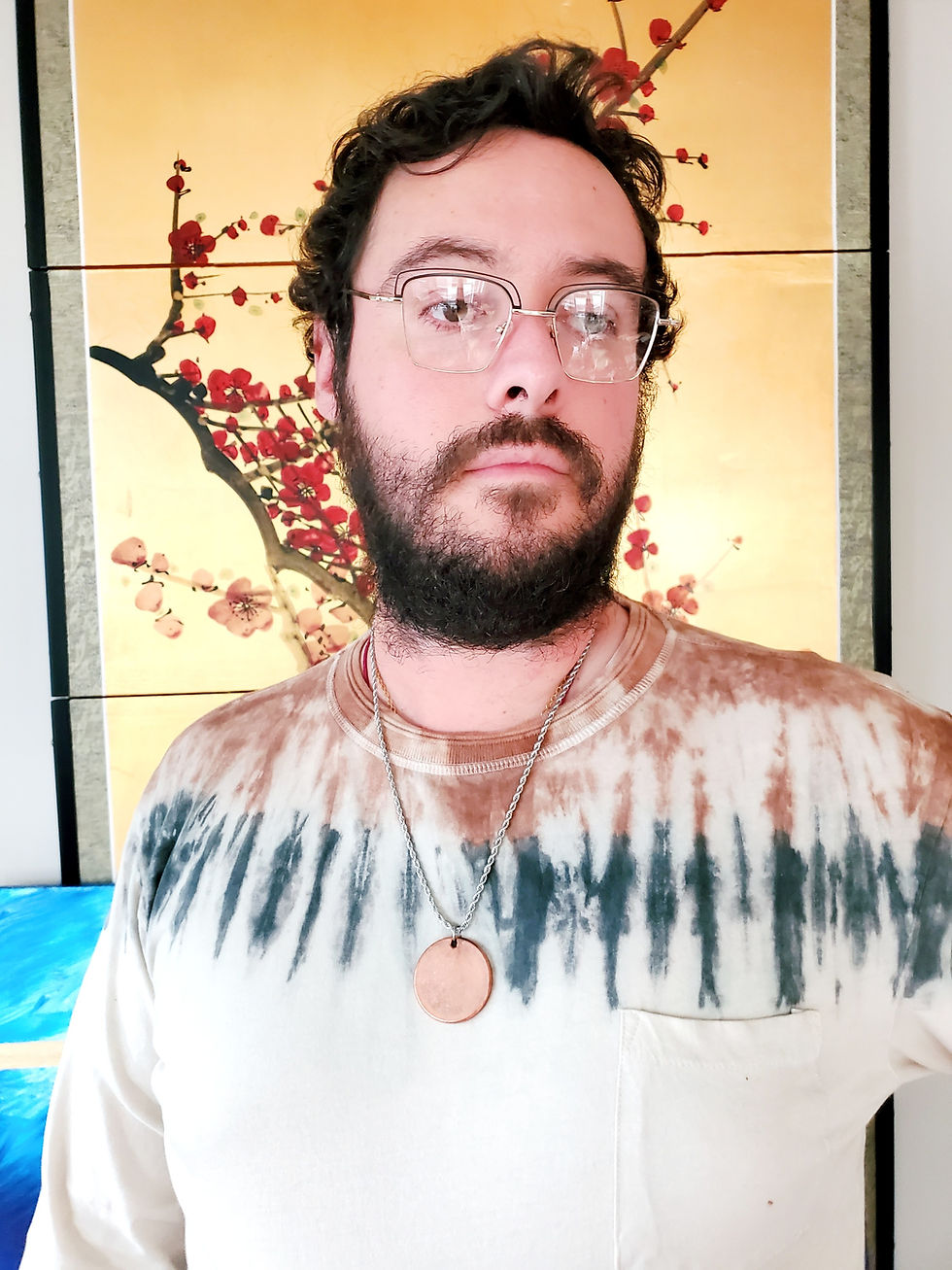 Thumbnail: Sun Medallion Pendant Pure Copper EMF Shield