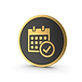 Gold Icon Calendar With Checkmark.I02.2k.png
