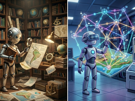 GraphRAG geoespacial em comparação com RAG vetorial