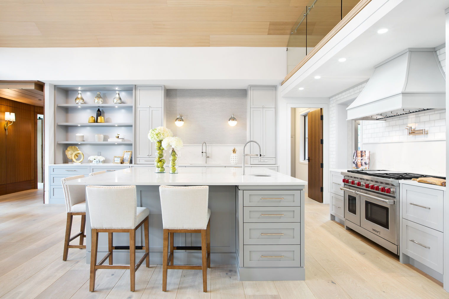 Kitchen, Millwork, Bar, Vanity and Bathroom project delivery for Anmore Project.