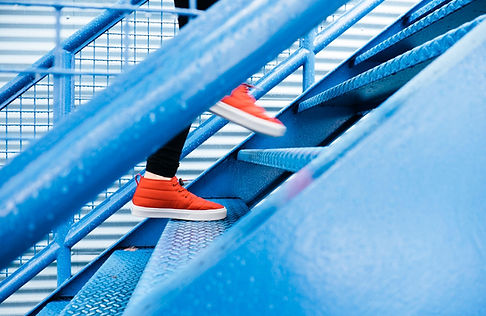 Up the Blue Stairs