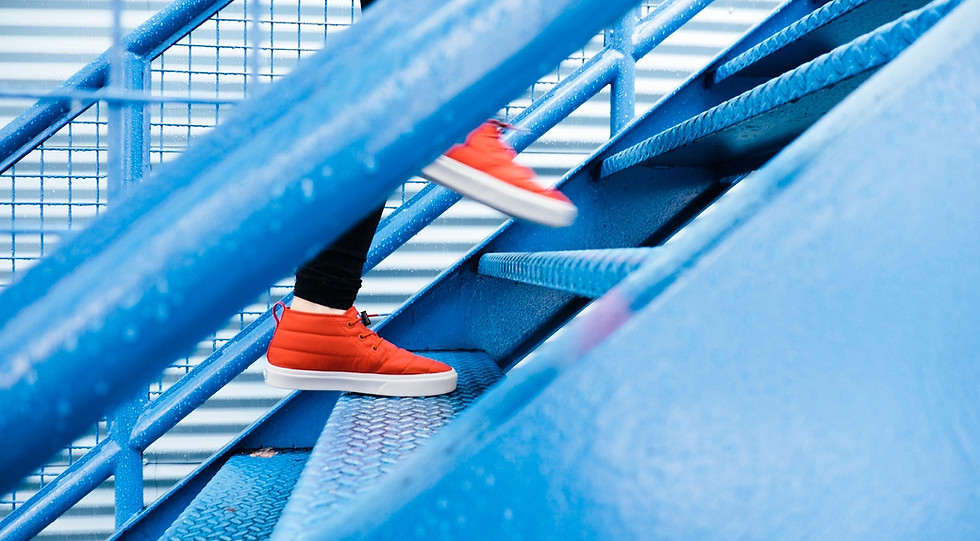 Up the Blue Stairs