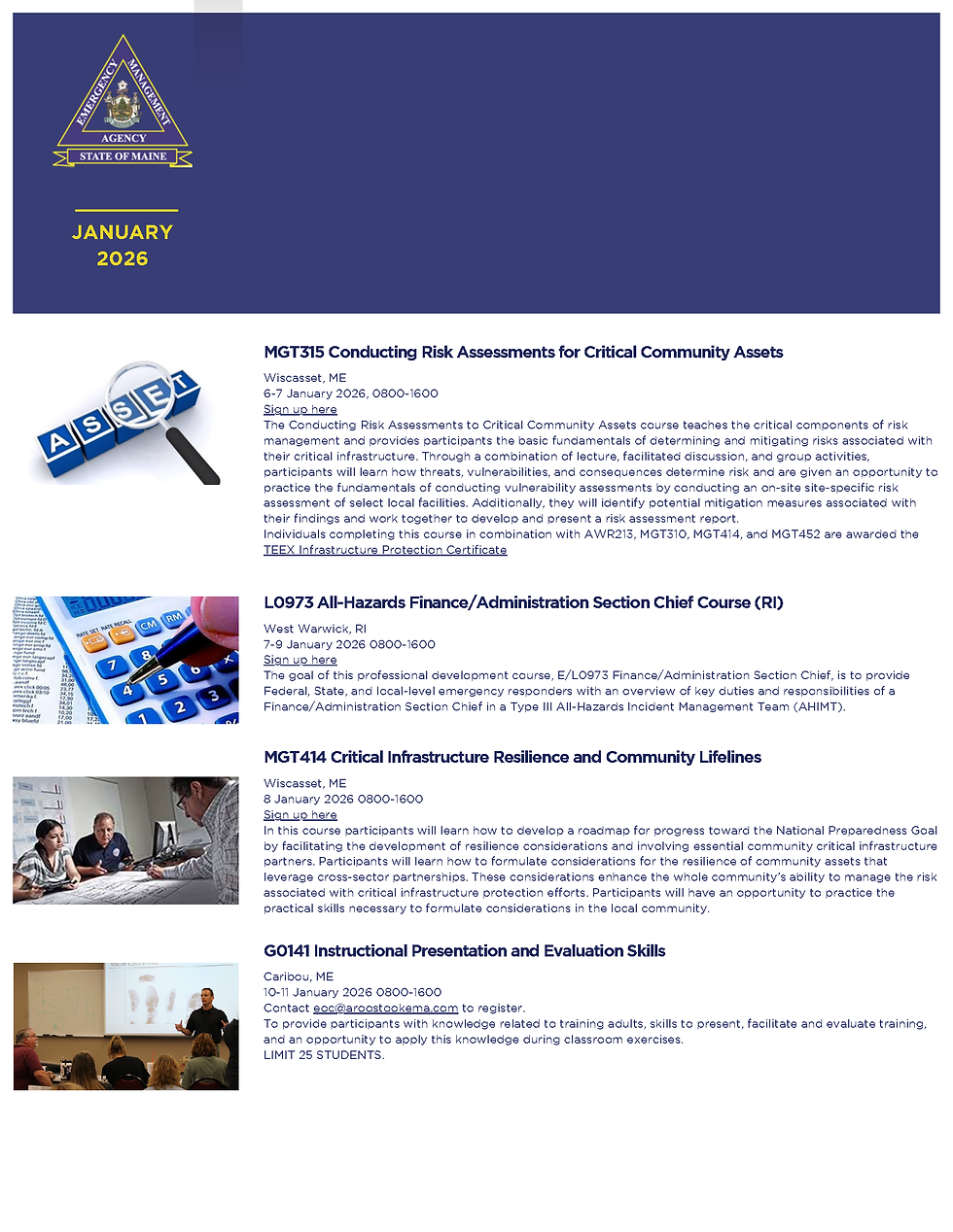 Training Announcements - January 2026_Page_2