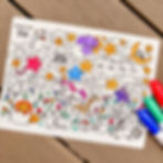 Thumbnail: Party Pack Reusable Colouring Mat by Doodle Dat - Sweet Dreams