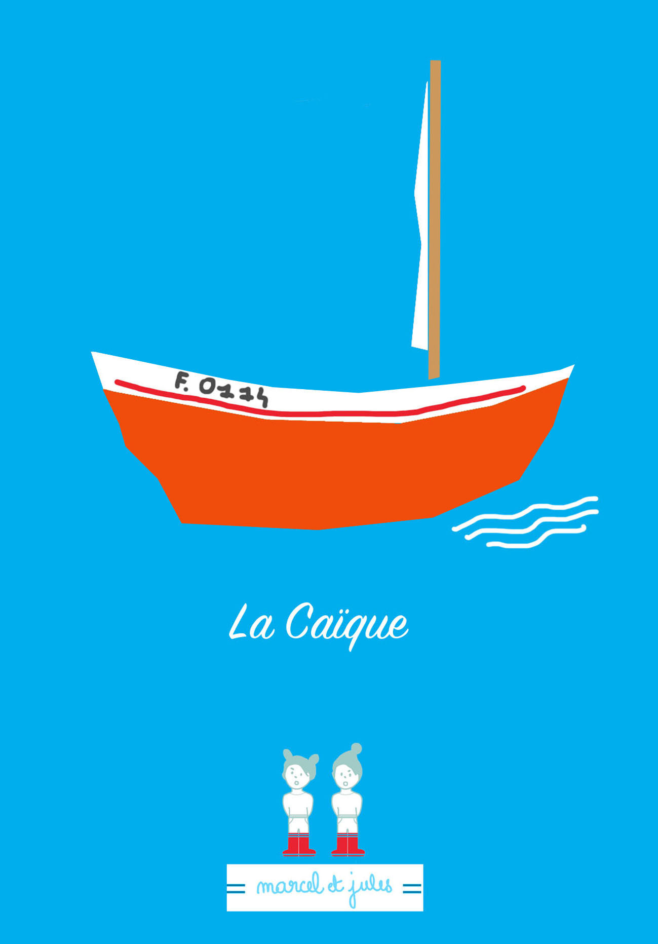 Carte postale "La caïque"