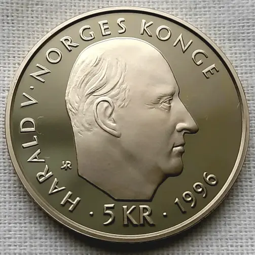 Thumbnail: Norway 5 kroner 1996 "100 years of Nansen's polar expedition"