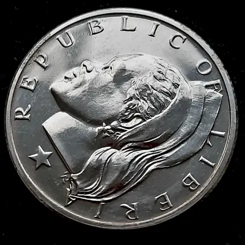 Thumbnail: Liberia 25 cents 1969