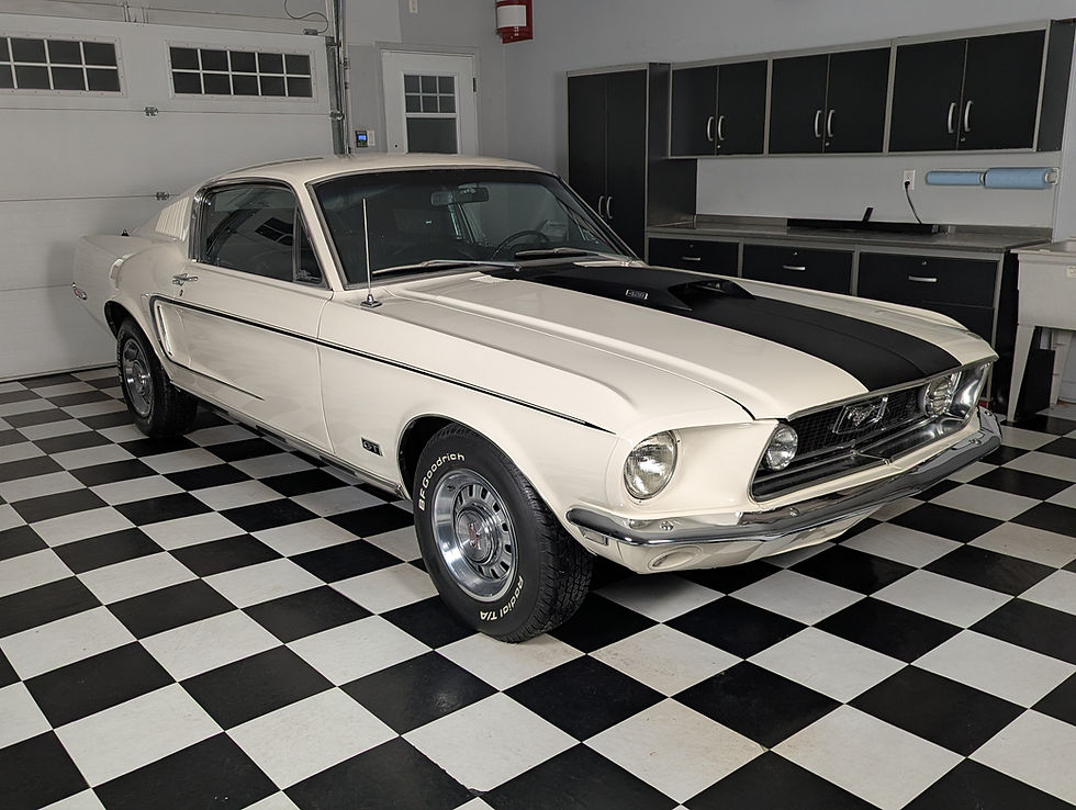 Thumbnail: 1968.5 Mustang Fastback ''R-Code'' 428 Cobra Jet Wimbledon White