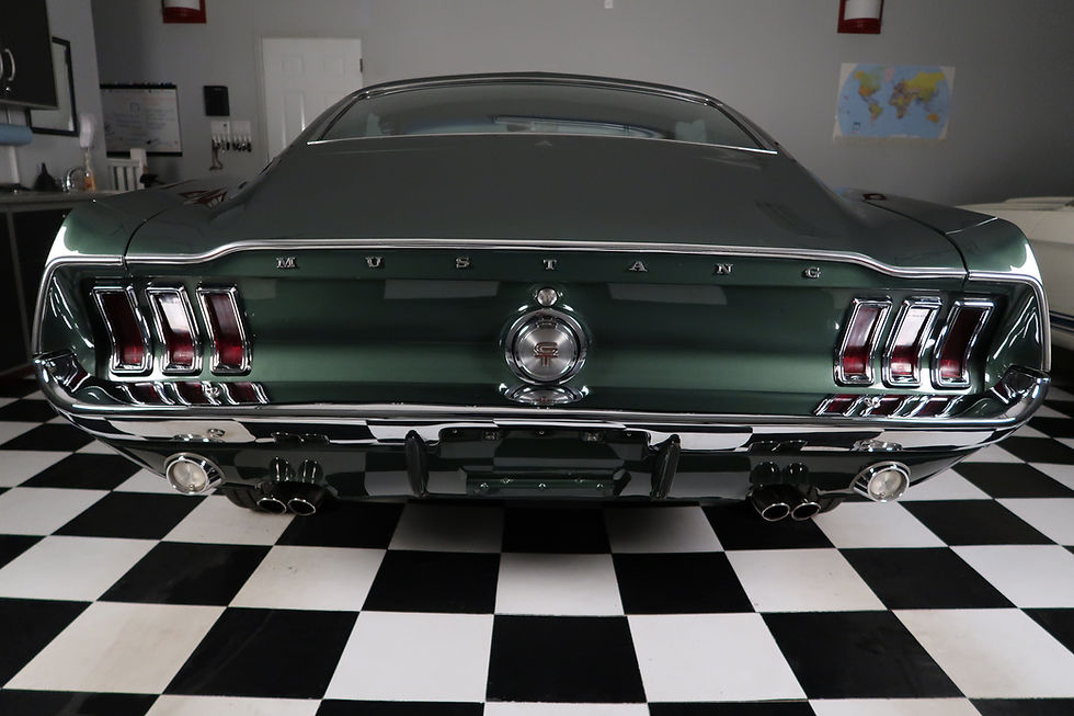 Thumbnail: 1968 Mustang Fastback GT J-Code Highland Green / Saddle Deluxe Interior