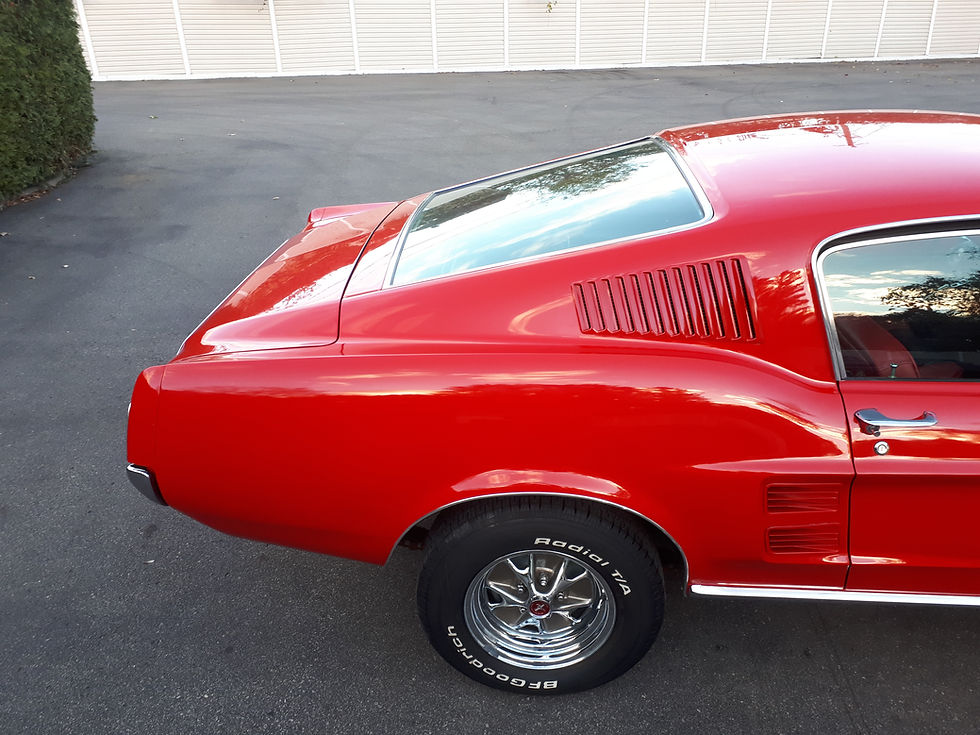 Thumbnail: 1967 Mustang Fastback Red / Custom Interior