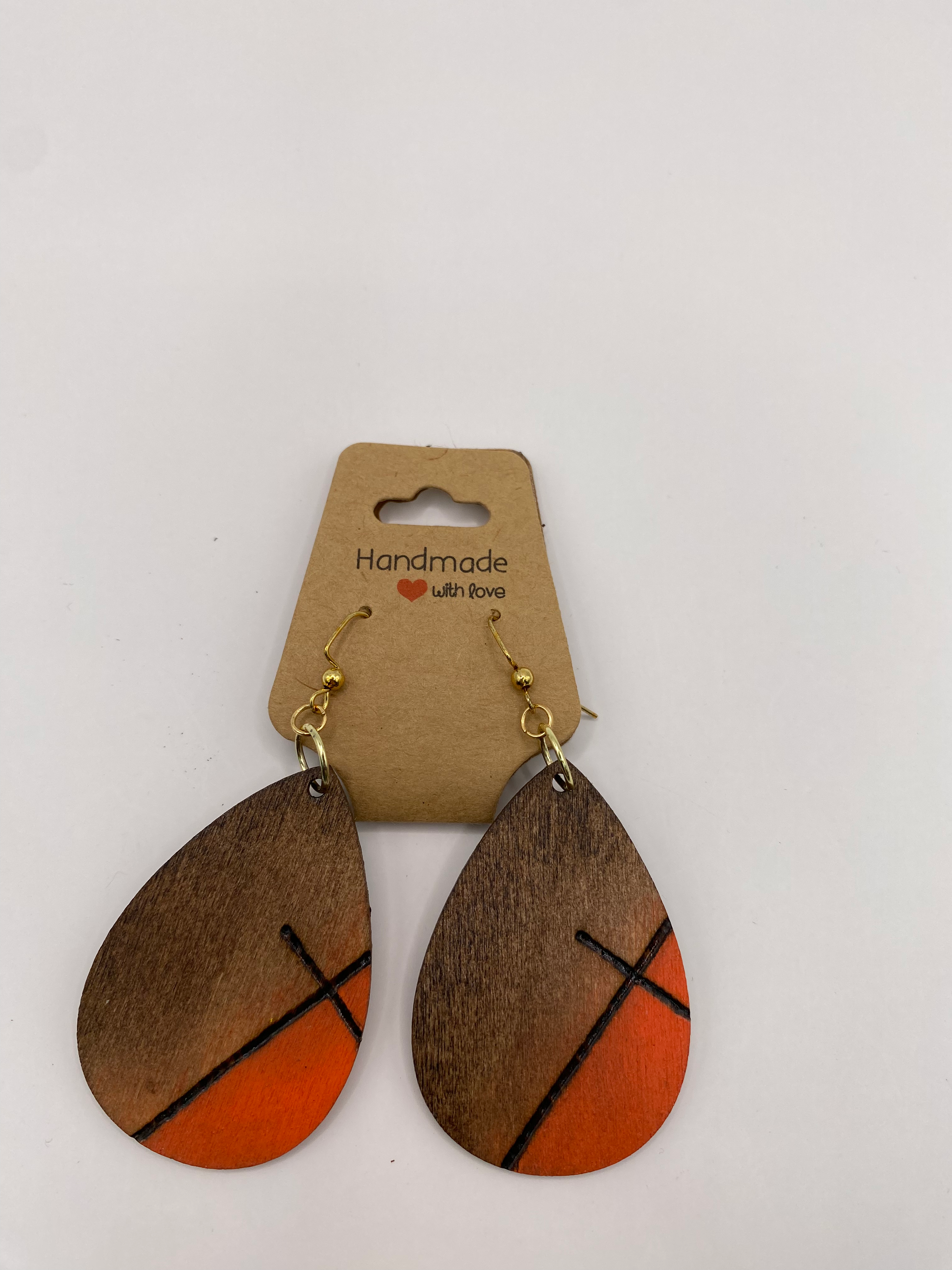 Pumpkin Cross Earring Set