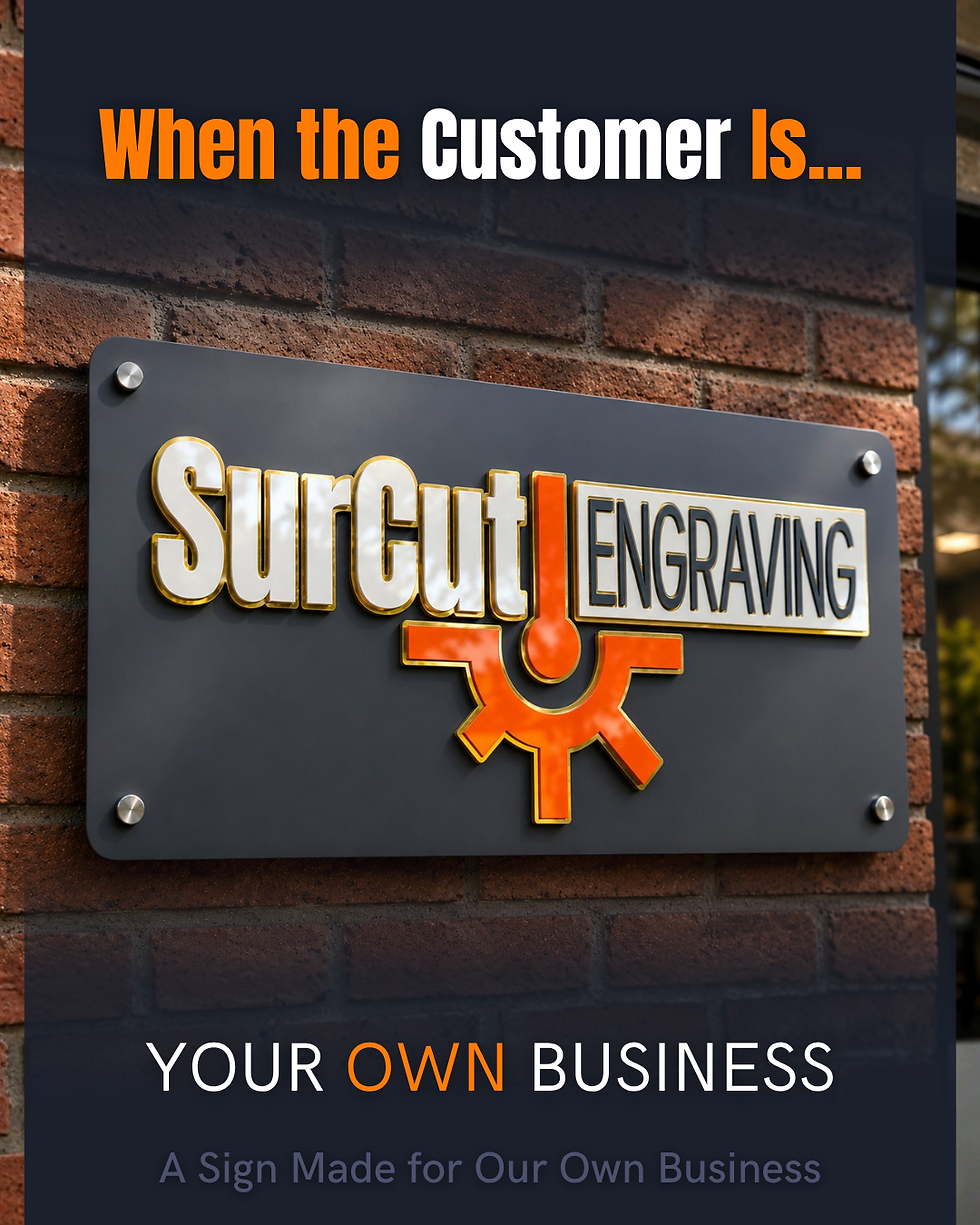custom acrylic business sign