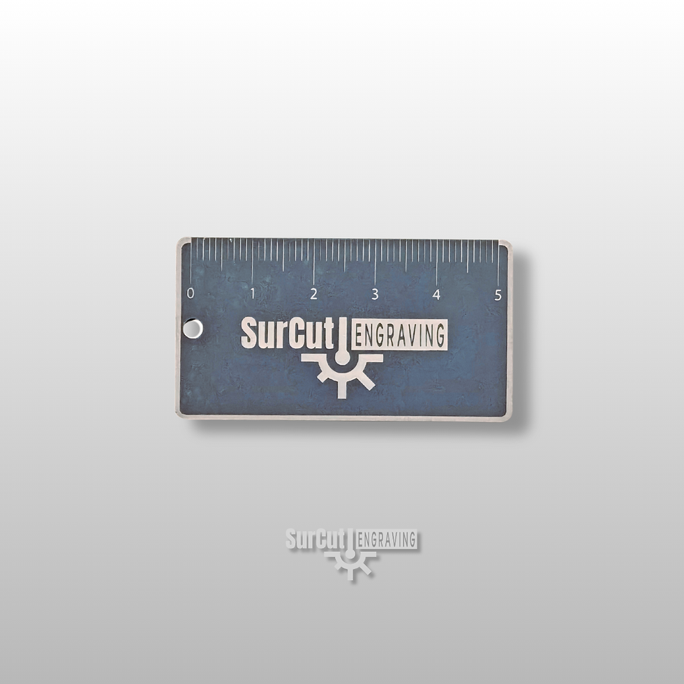 Denim Grey Custom Acrylic Laser-Cut Keyrings