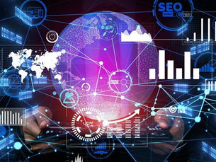 Red digital global representando presencia de marca en IA generativa