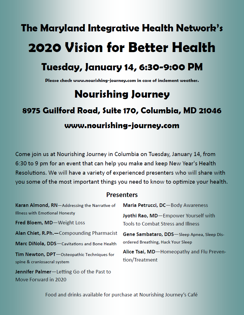 2020 Vision For Better Health Nourishingjourney