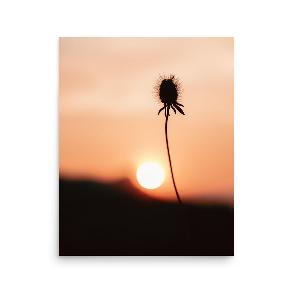 Sunrise Over the Mountain Poster