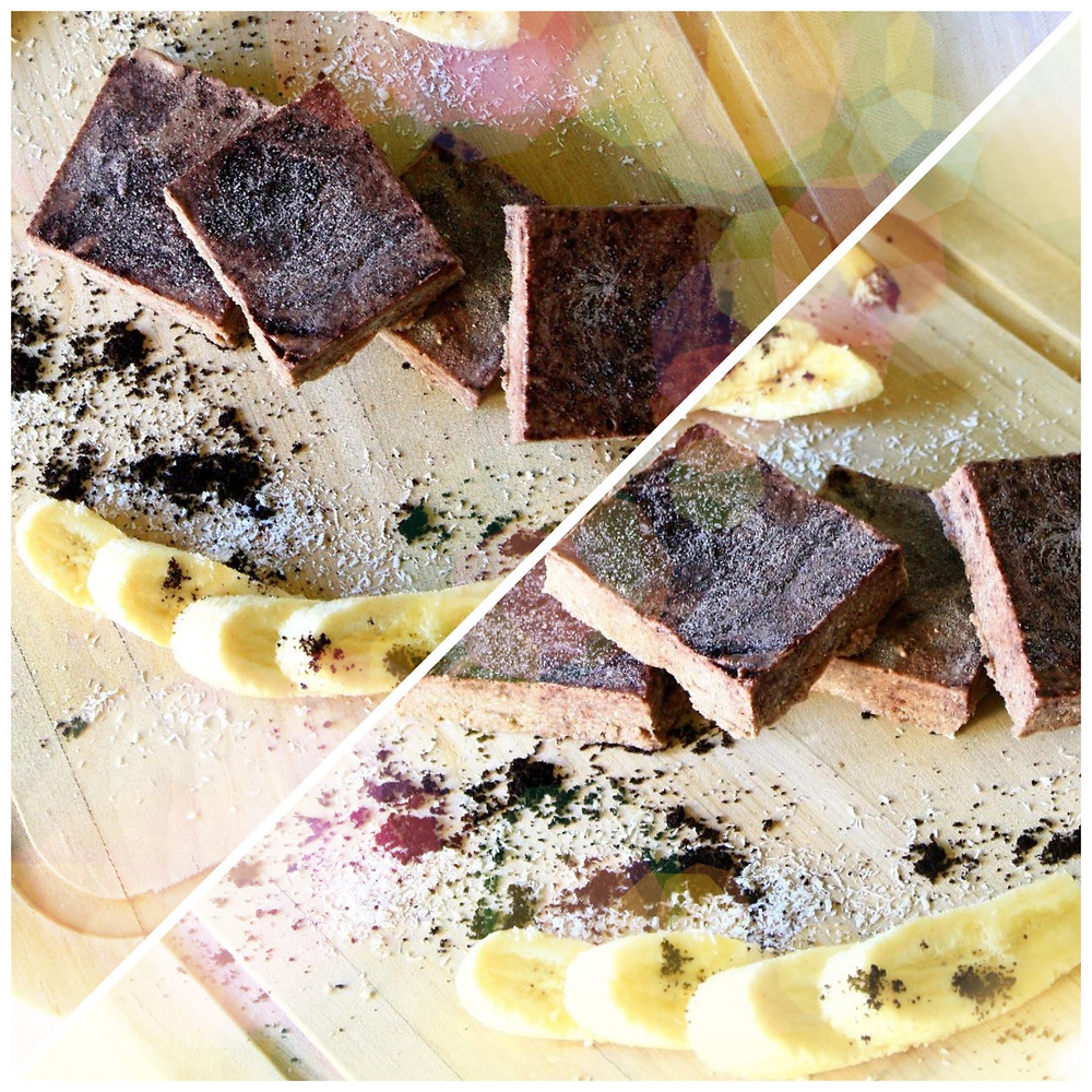 Heavenly coconut banana infusion with a super shot of acai berry swirl