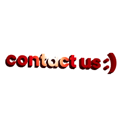 Revolving Contact Us 3D Art with Smiley Face Emoticon