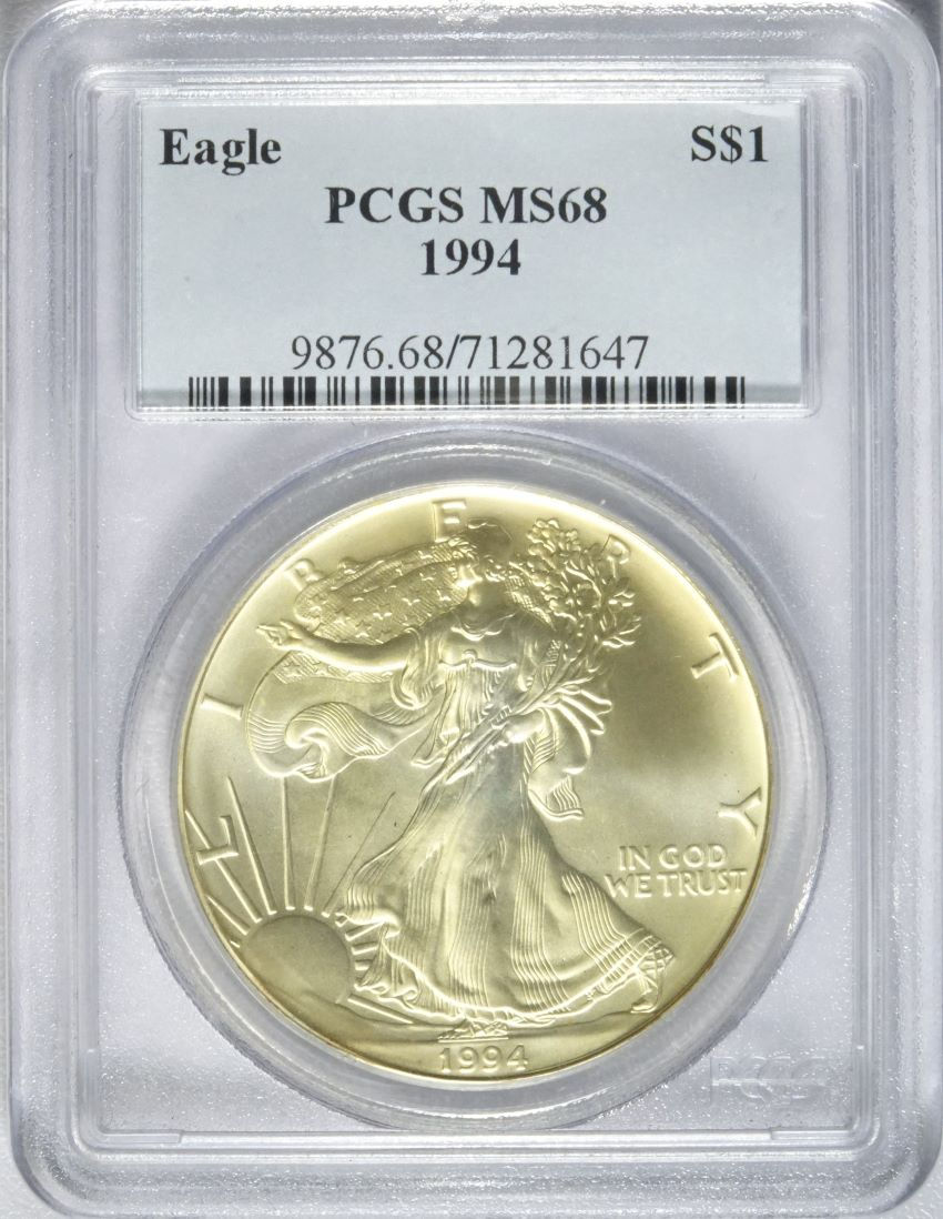 1994 American Silver Eagle PCGS MS68
