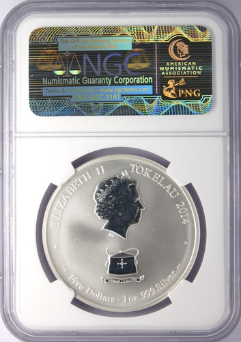 2014 Tokelau $5 Year of the Horse NGC GEM UNC | Lake Superior Coins 2014 Tokelau $5 Year of the Horse NGC GEM UNC | Lake Superior Coins