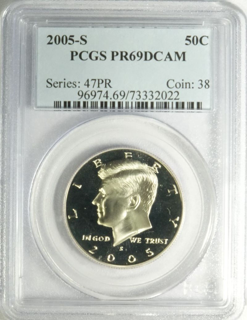 2005-S Proof Kennedy Half Dollar PCGS PR69 DCAM