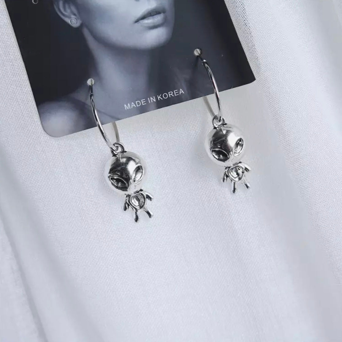 Alien earrings