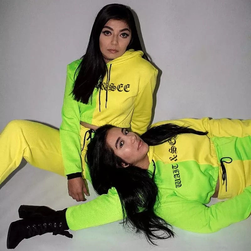 Thumbnail: Half n half wait & see crop jumper 