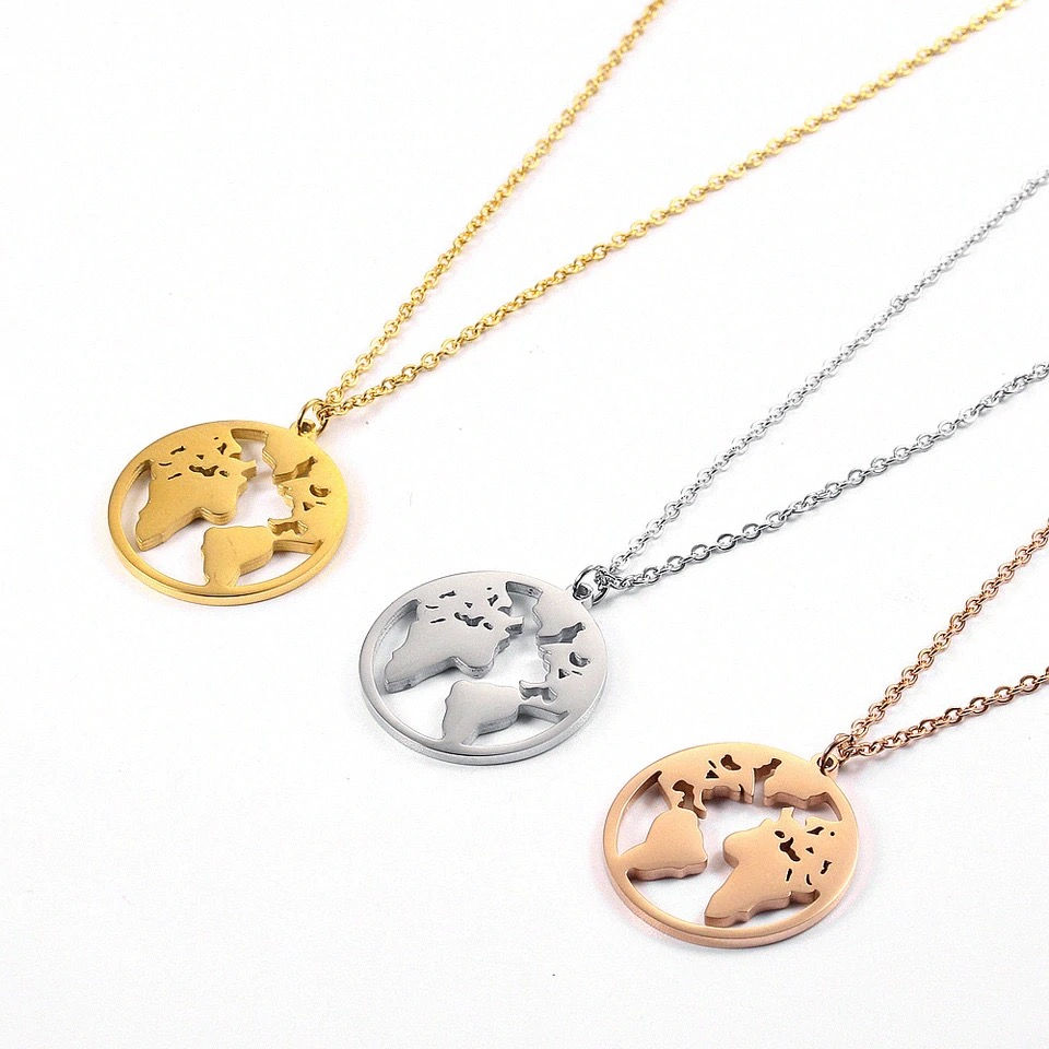 Thumbnail: World pendant necklace