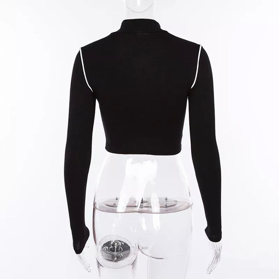 Thumbnail: i hate it long sleeve crop top