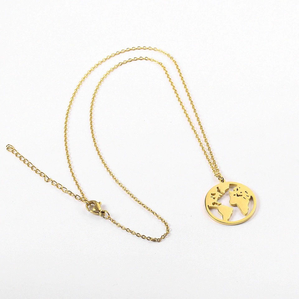 Thumbnail: World pendant necklace