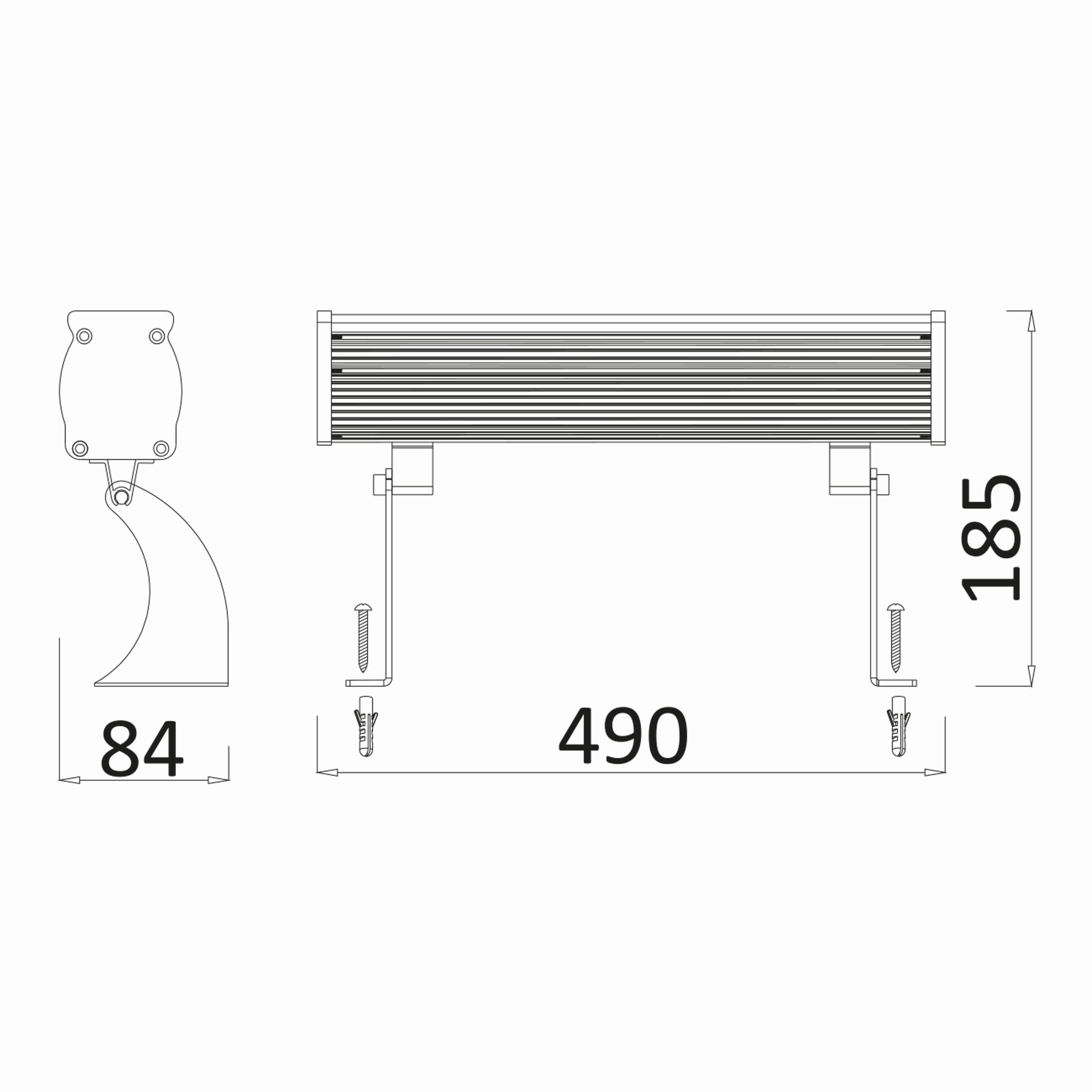 18w 0.49mt 18 Ledli RGB Wall Washer