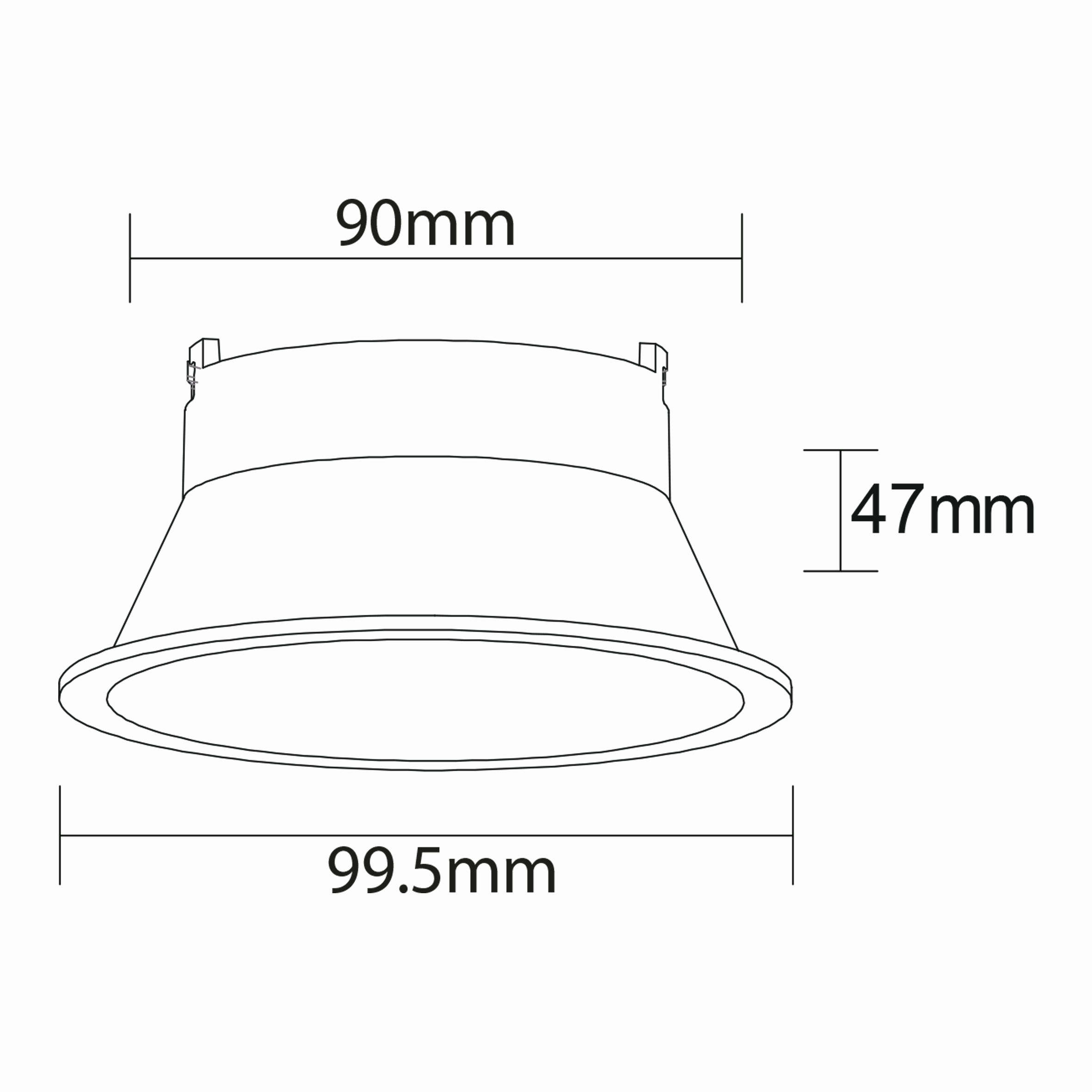 Tetra-C Spot Armatür Teknik Çizim