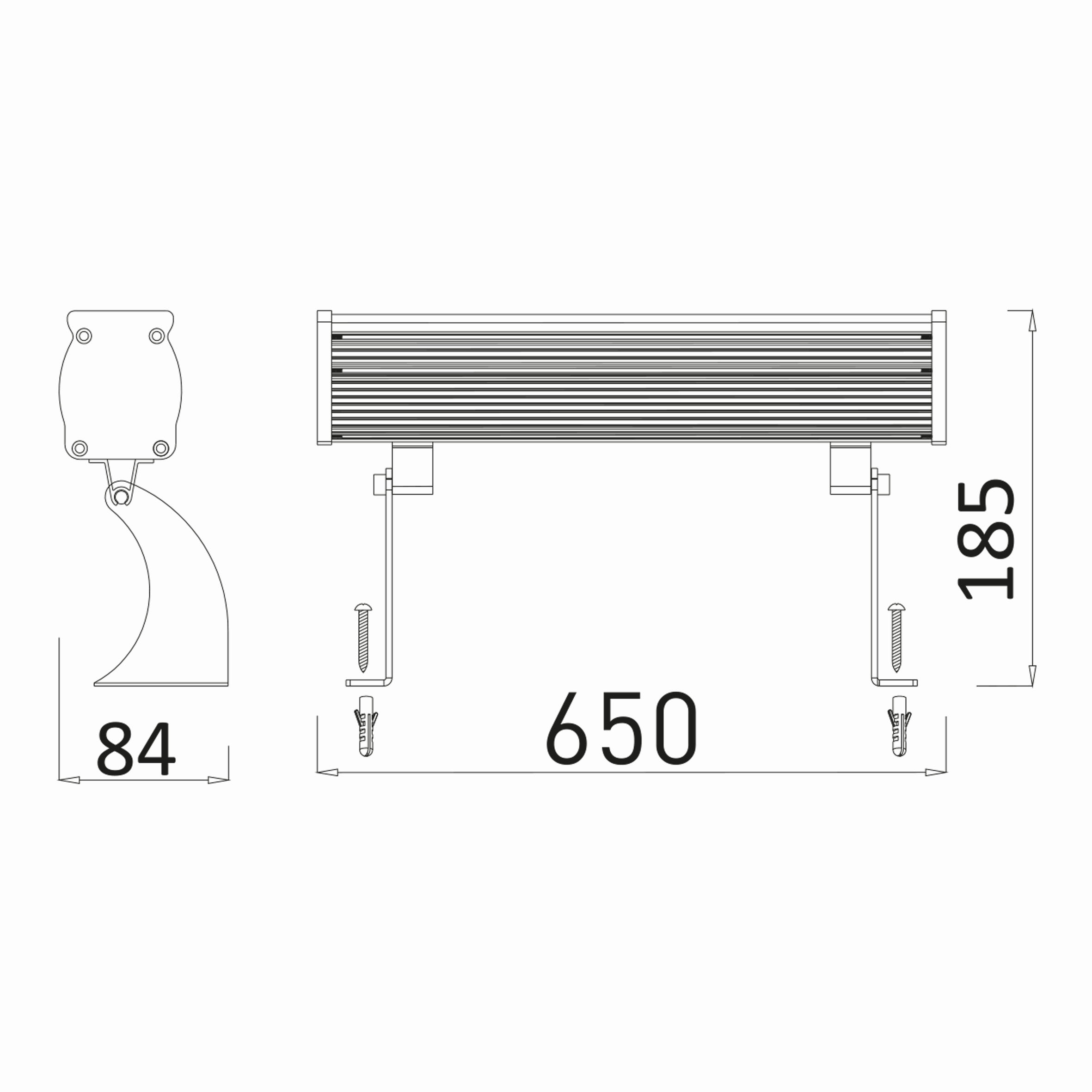 24w 0.65mt 24 Ledli RGB Wall Washer