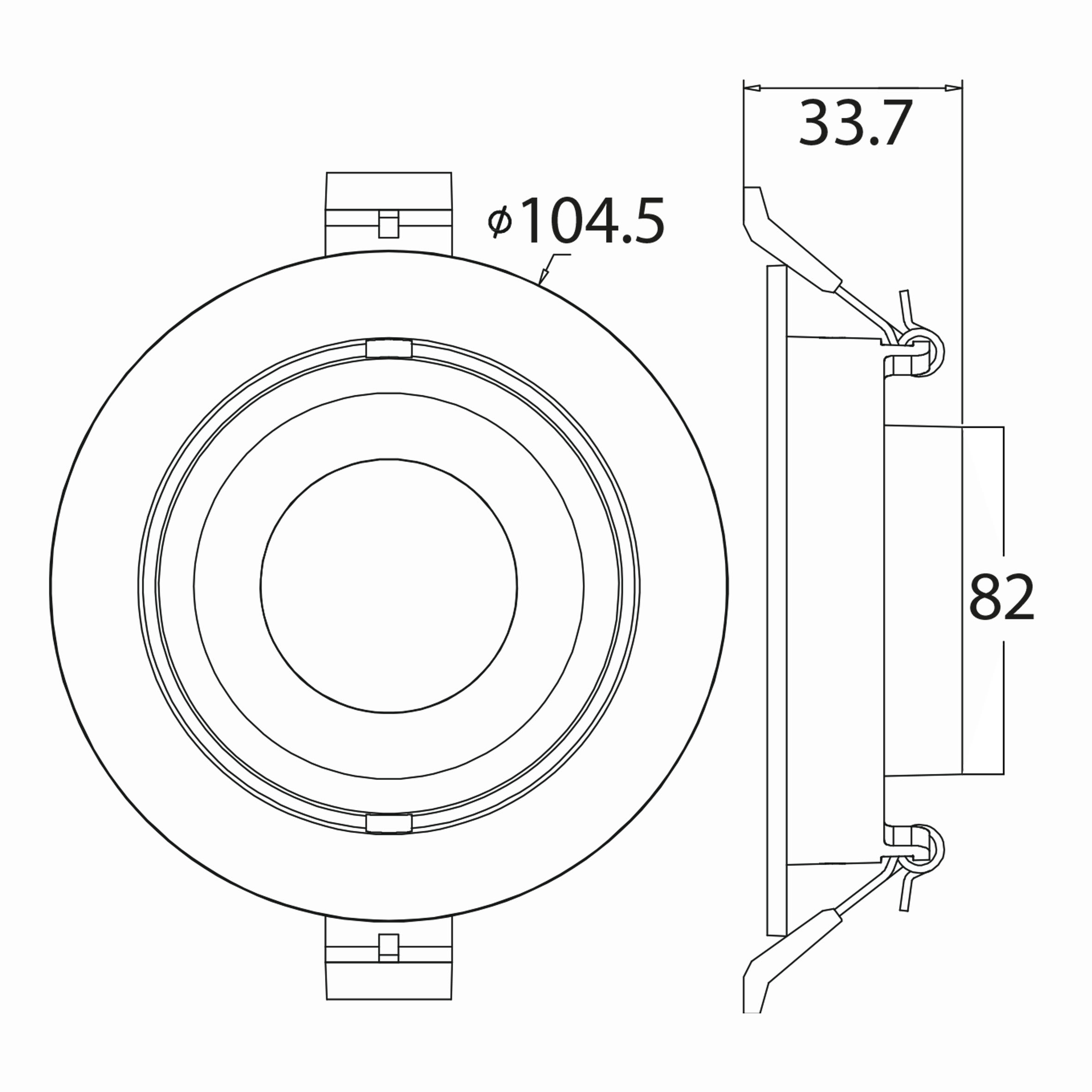 Tetra-G Spot Armatür Teknik Çizim