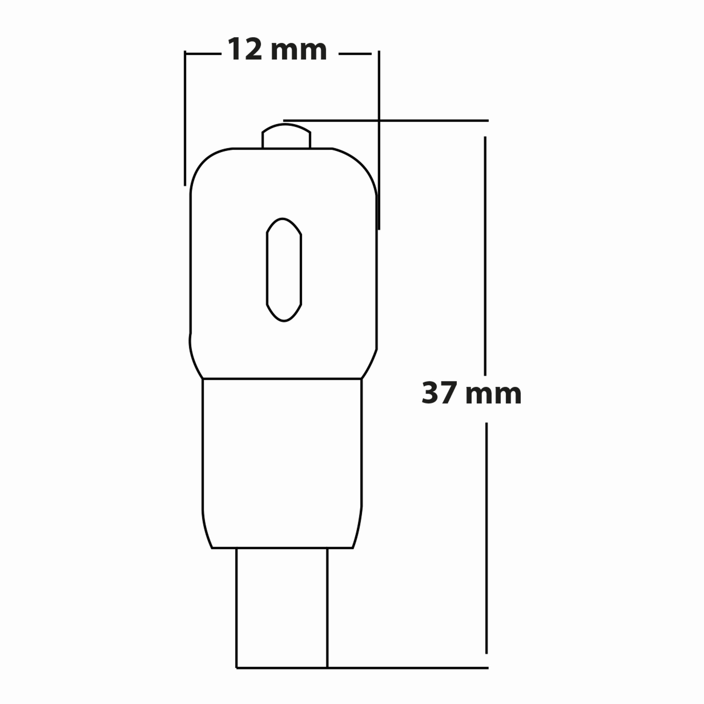1.5w G4 Ampul Teknik Çizim