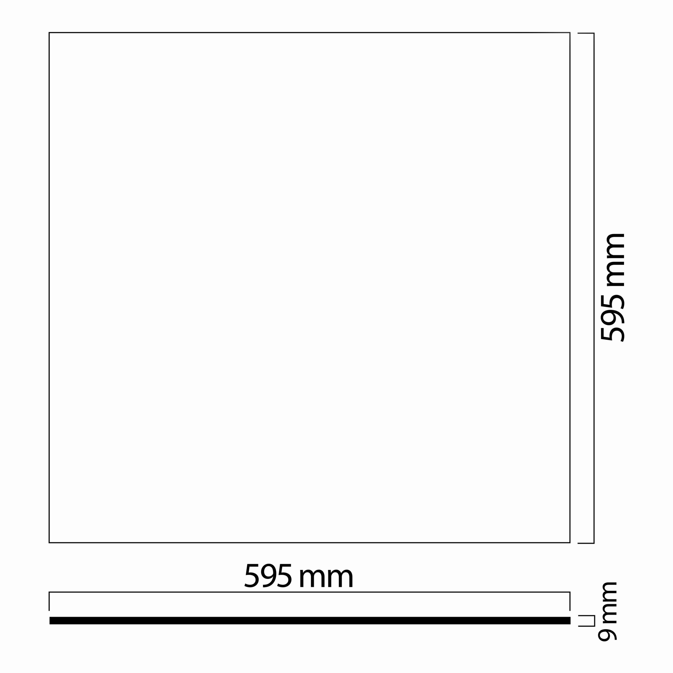 45w 60x60 Ledli Panel Teknik Çizim