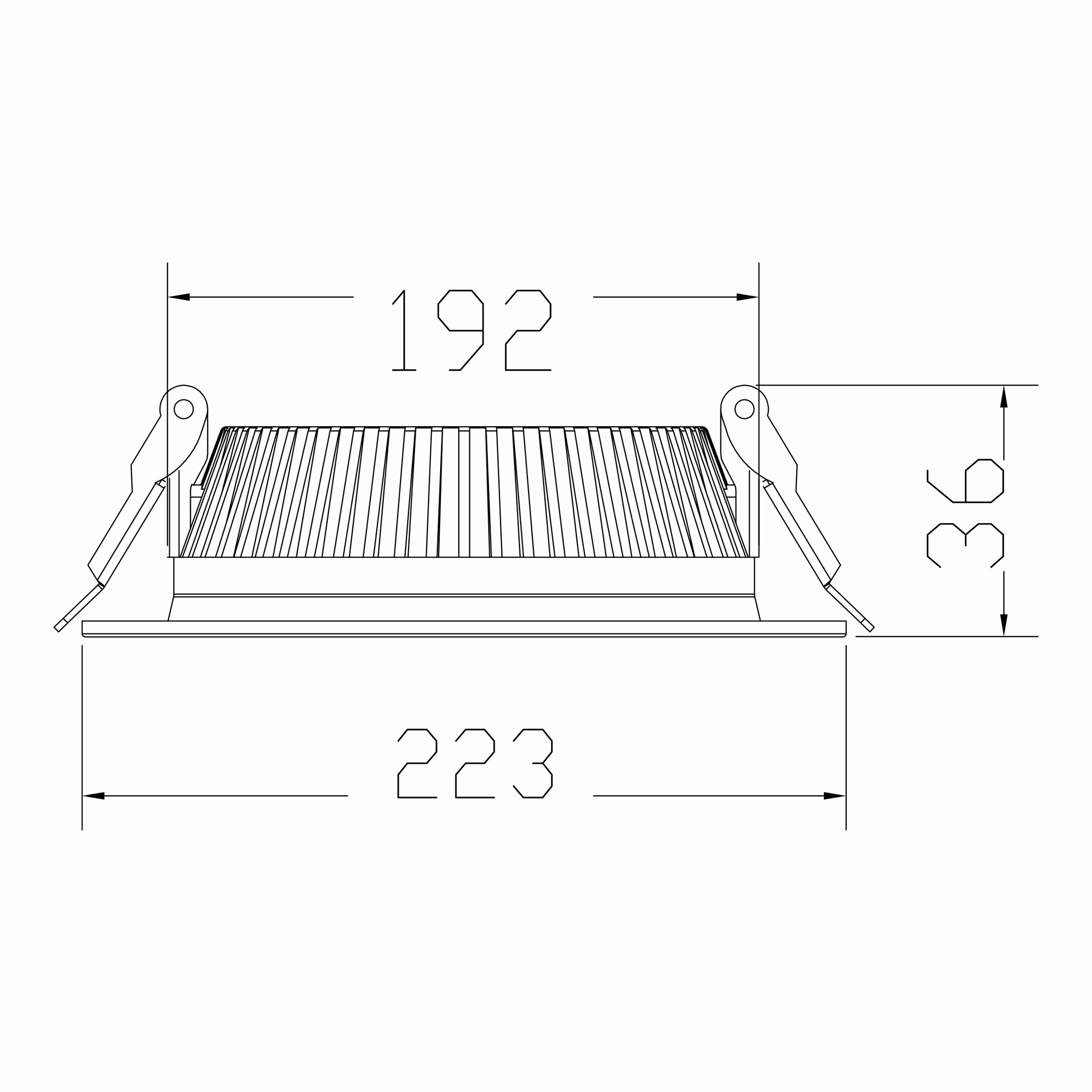 32w 8'' Faton Ledli Downlight T. Ç.