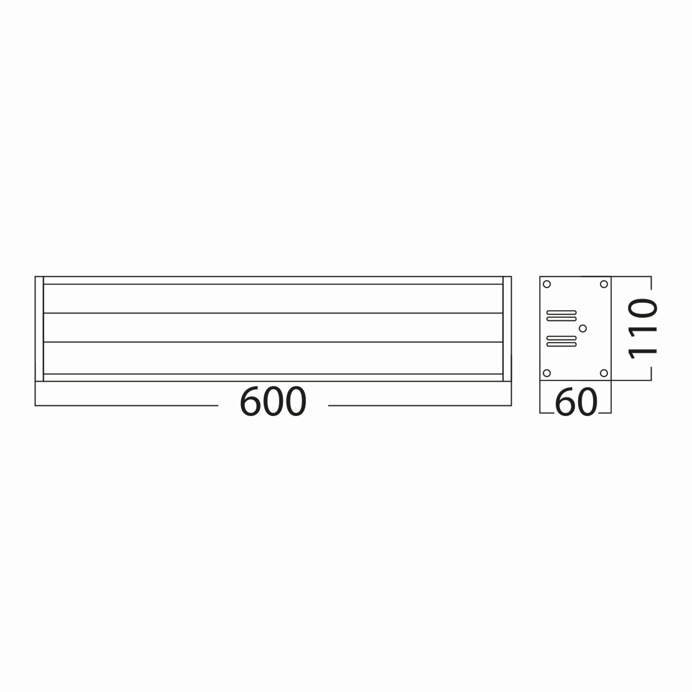 60w 0.6mt Yüksek Tavan Armatür T. Ç.