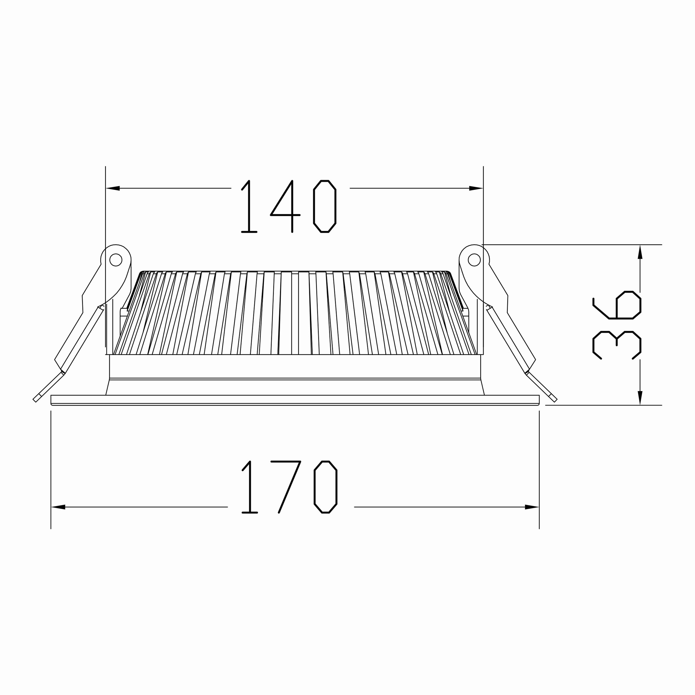 18w 6'' Faton Ledli Downlight T. Ç.