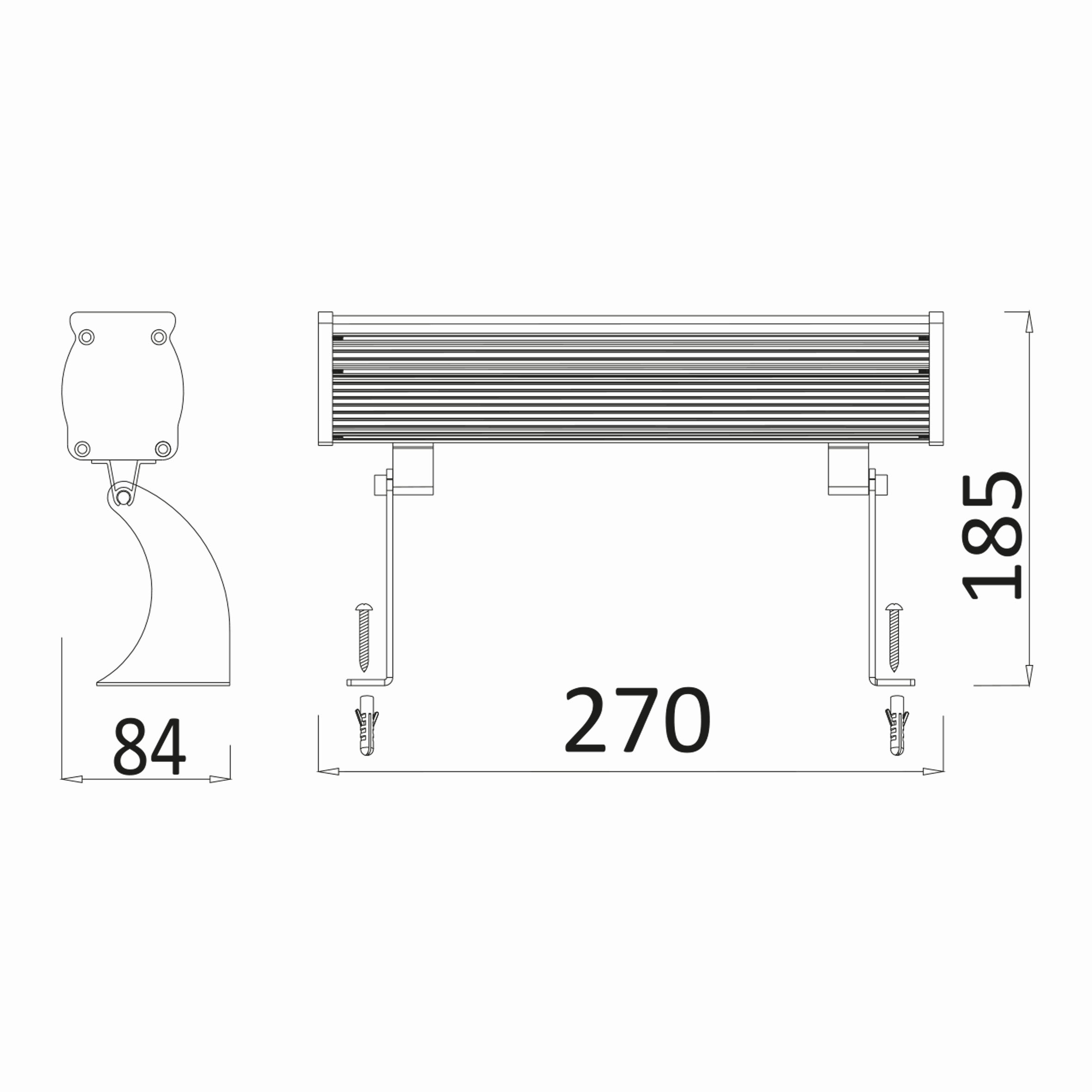 9w 0.27mt 9 Ledli RGB Wall Washer TÇ
