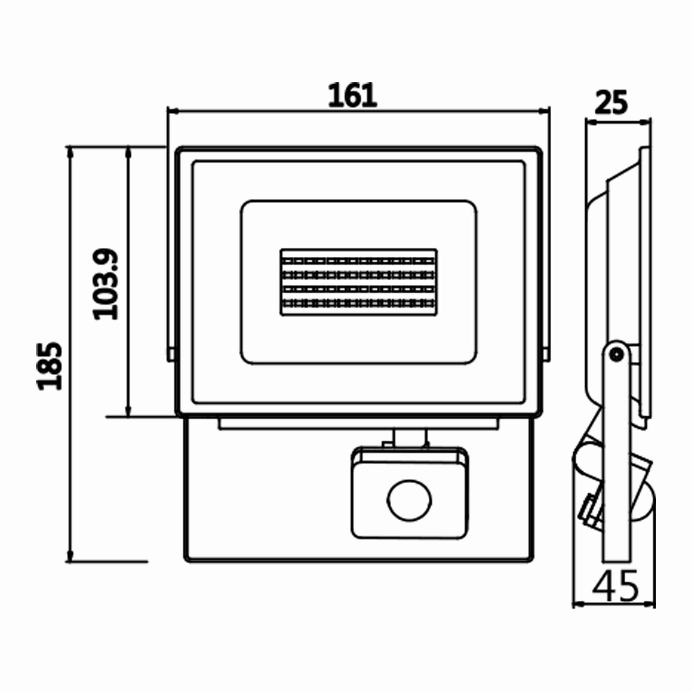 30w Sensörlü Ledli Projektör T.Ç.