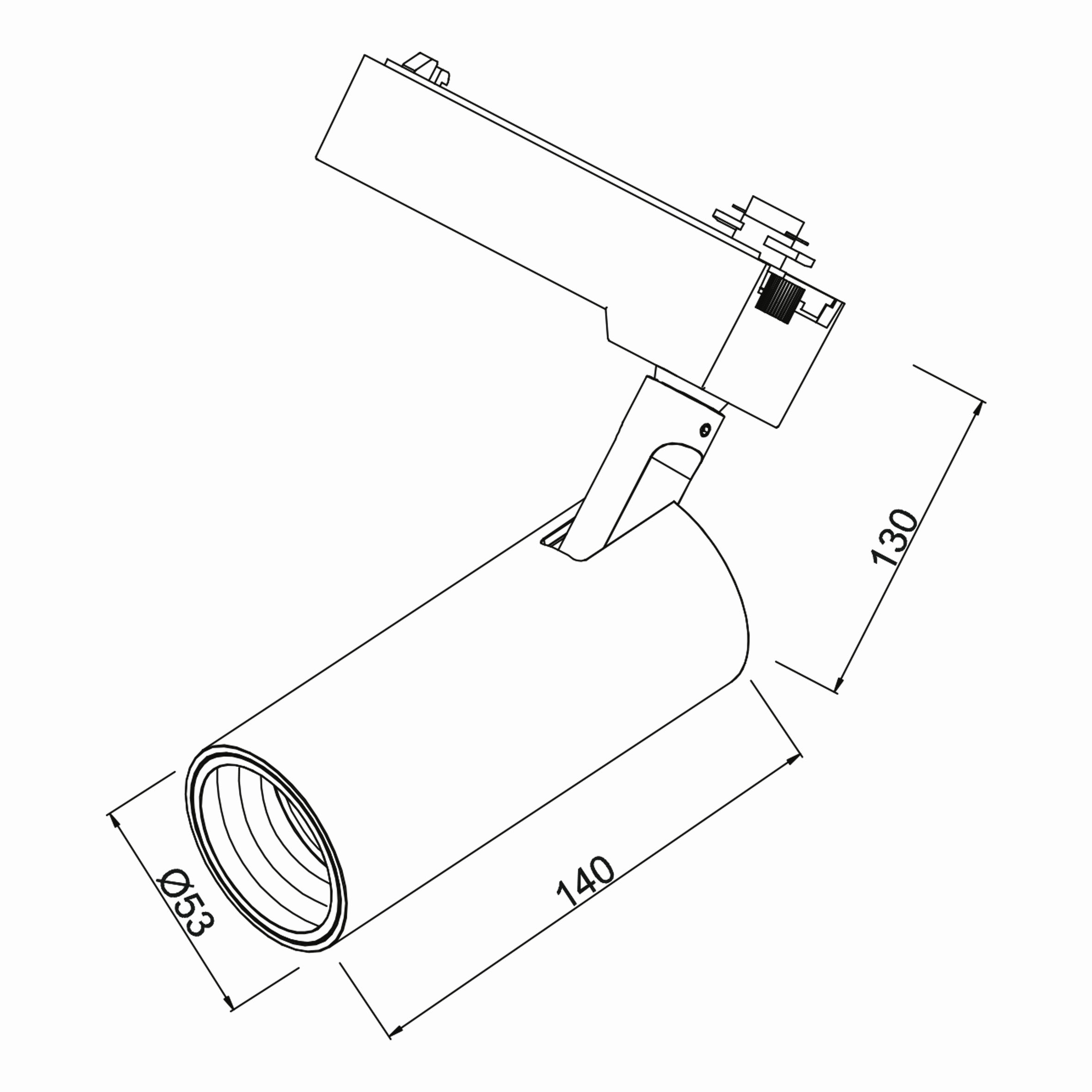 15w Cob Shopline-B Ray Spot Monofaze