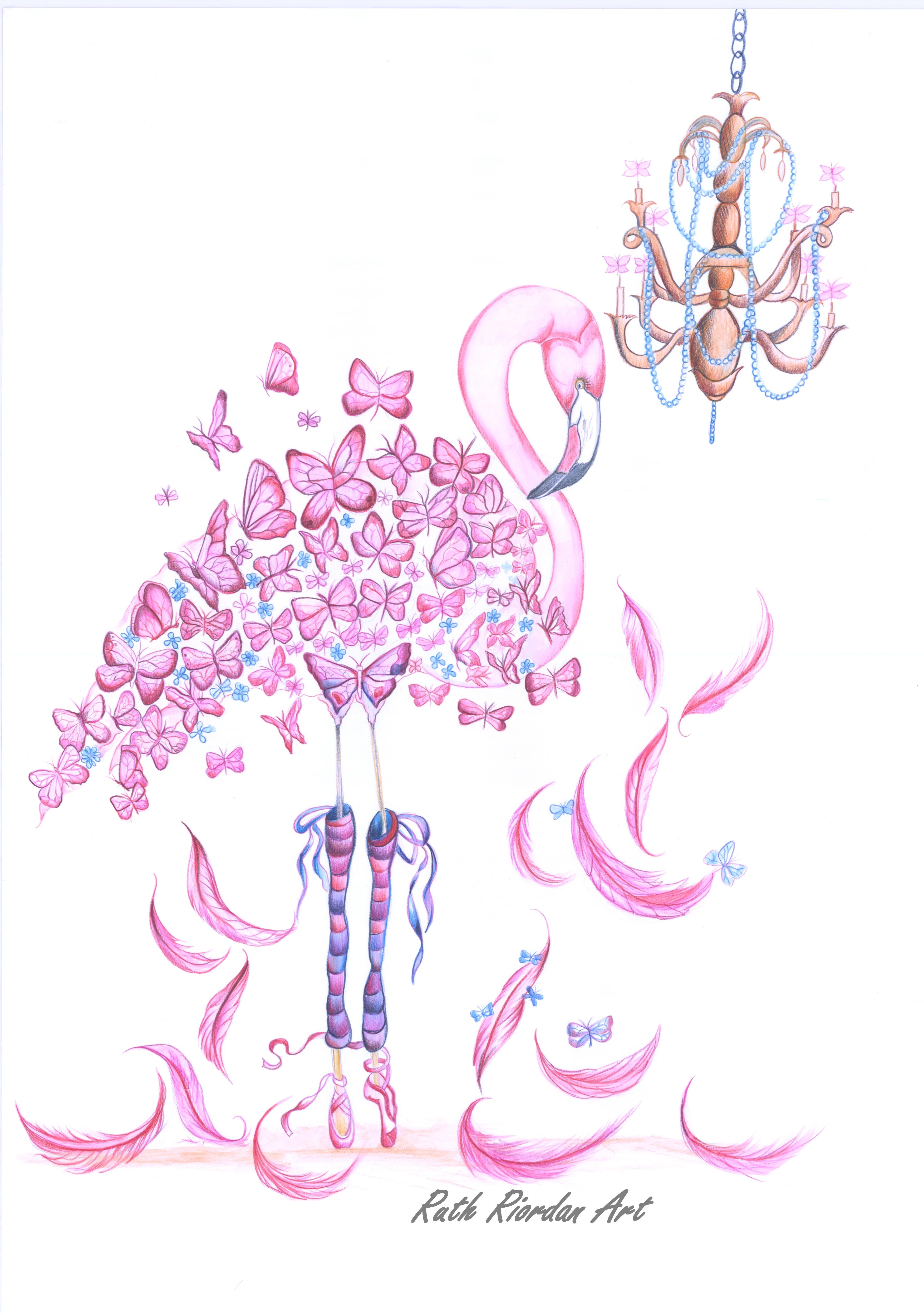 Butterfly Flamingo
