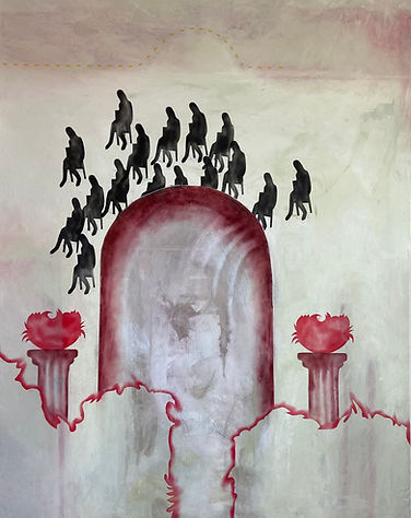 Wedding at Sunset. 2026
40"x50" Oil and pastel on canvas.