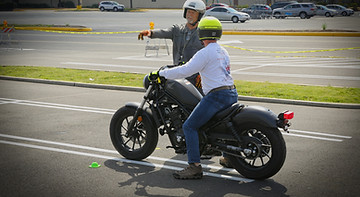 Two wheel motorcycle training range