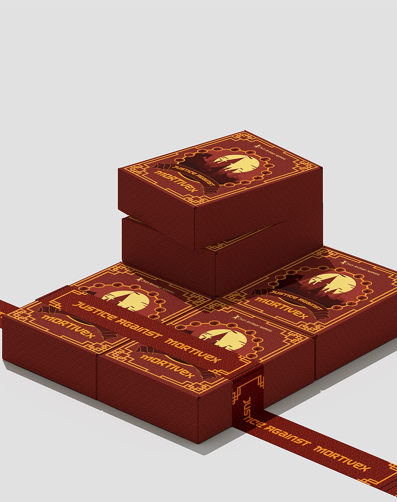 Justice Against Mortivex board game box
